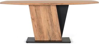 Giner&Colomer Mesa de comedor de madera maciza de acacia