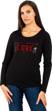 Gas Long Sleeve Tee - Dames - Longsleeves - Zwart - 2XS - Katoen - Tops