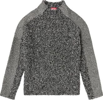 Diesel Wollen trui met hoge hals - Grijs