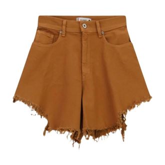 Please Korte Broeken, Dames, Bruin, L, Denim, Pantaloncino Short