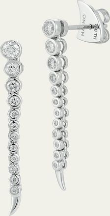 Ondyn Short Continuum Earrings with Diamonds