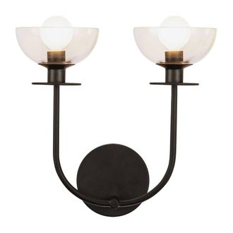 Netlighting Alora Mood Sylvia Wall Lamp Contemporary Matt Black 2x E14