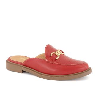Andrea Womens Flat Mocassin Mules