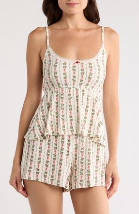 Kilo Brava Print Pajama Camisole in Heirloom Rose at Nordstrom, Size Xx-Large