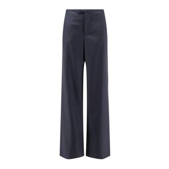Gucci Dames, Broeken, Blauw, Maat: XS Wol