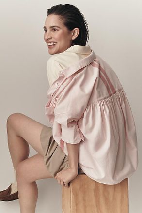 Maeve The Mabel Boxy Oxford Shirt by Maeve Top