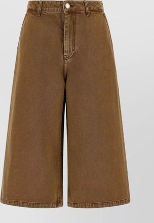 Ami denim bermuda shorts