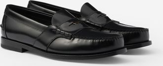 Prada Brushed leather loafers