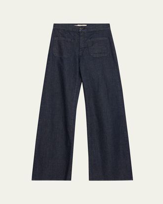 Nili Lotan Florence Denim Flare Jeans