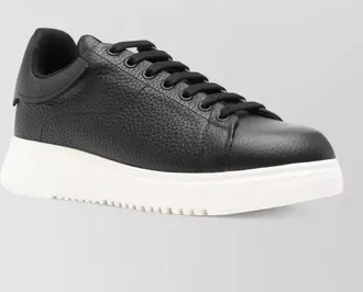 Emporio Armani leather low-top sneakers