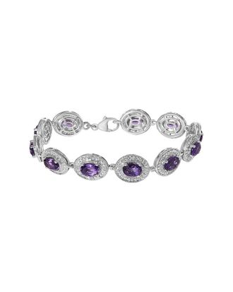 House of Brilliance Haus Of Brilliance Silver Diamond & Link Bracelet