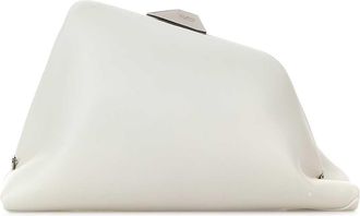 The Attico White Nappa Leather Day Off Clutch