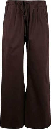 Entire studios Pantaloni Cinch a gamba ampia - Marrone