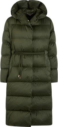 Marc Cain Lange Donsjas - Dames - Winterjassen - Groen - M - Polyester - Jassen