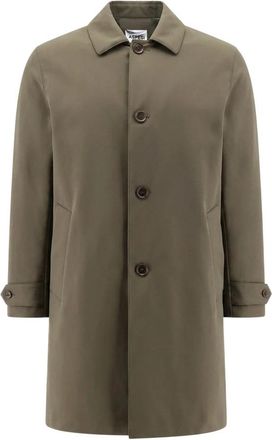 Aspesi Buttoned Coat - Heren - Mantel - Groen - 2XL - Polyester - Jassen