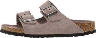 Birkenstock Arizona Narrow Fit - Heren - Sandalen - Grijs - 38 EU - Leer - Schoenen