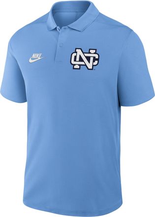 Nike North Carolina Tar Heels Primetime Victory Legacy Vault Logo Nike Mens Dri-FIT College Polo in Blue | 03584EYNCV-J2A