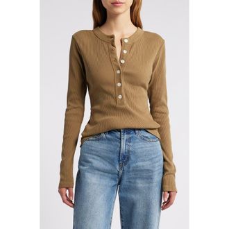 Citizens Of Humanity Varra Rib Henley in Sandie at Nordstrom Rack, Size Small