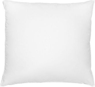Beliani Almohada De Algod&oacute;n Blanco Plum&oacute;n Plumas De Pato 80 X 80 Cm Medio Suave Descanso Vihren