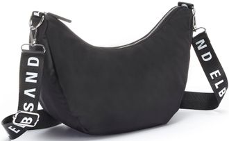 Elbsand Handtasche ELBSAND Hobo-Tasche, Damen, Gr. B/H/T: 37cm x 25cm x 13cm, schwarz, Stoff, Textil, unifarben, Taschen Handtasche, Schultertasche, Minibag, 