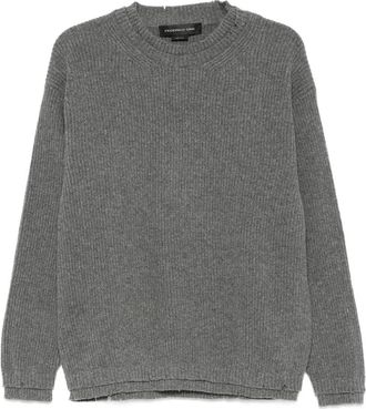 Federico Cina Round-neck Truien - Dames - Ronde hals truien - Grijs - S - Truien & Vesten