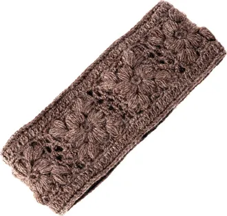 Nirvanna Designs Flower Crochet Headband- SOLIDS in Tweed at Nordstrom