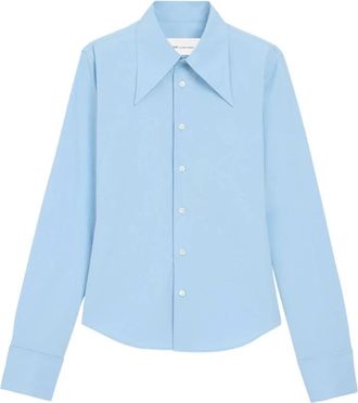 Ami Sharp Collar Adjusted Shirt - Dames - Overhemden - Blauw - 2XS - Katoen - Overhemden