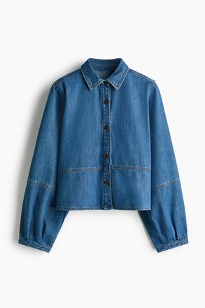 H&M Denimbluse - Denimblau