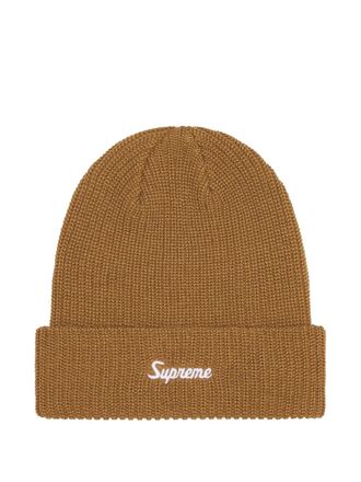 SUPREME Loose Gauge beanie hat - Brown