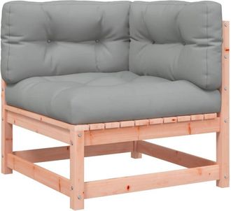 vidaXL Sof&aacute; Esquinero De Jard&iacute;n Con Cojines Madera Abeto Douglas Vidaxl