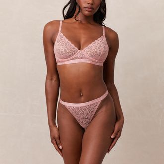 Lounge Balcony Bra - Pink - 30 / DD