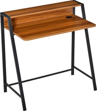 HOMCOM Escritorio 84x45x85 cm nogal