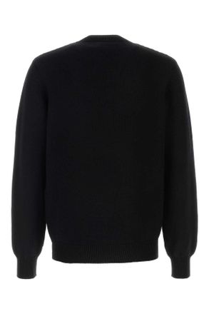 Fendi Mens Black Wool Sweater Nero Exterior: Virgin Maglieria