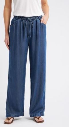 Cloth & Stone Wide Leg Crop Denim Pants in Horizon Wash at Nordstrom Rack, Size X-Large