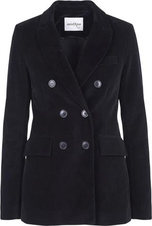 ottod'Ame Klassieke Getailleerde Blazer - Dames - Blazers - Zwart - XS - Leer - Jassen