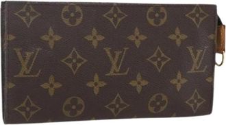 Louis Vuitton Pre-owned Canvas Clutch - Dames - Vintage Clutch - Bruin - ONE Size - Vintage