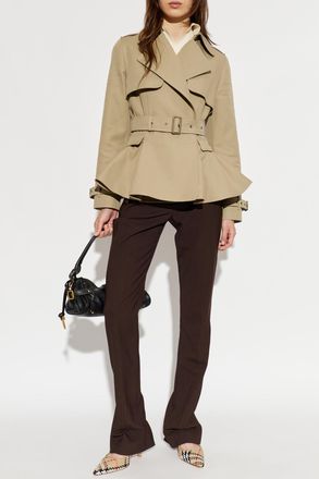 Burberry Short Trench Coat Pembury, Womens, Beige