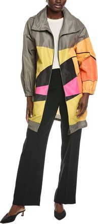 Akris Bilbao Silk-Trim Coat