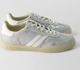 Woolrich leather paneled low-top sneakers