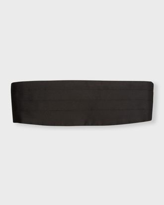 Ermenegildo Zegna Men & apos;s Pleated Silk Cummerbund