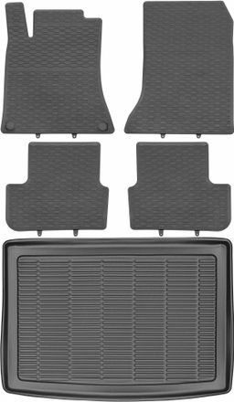 OEM Juego De Alfombrillas De Goma Para Coche Y Maletero Para Mercedes Clase B Ii W246 (2011-2018)