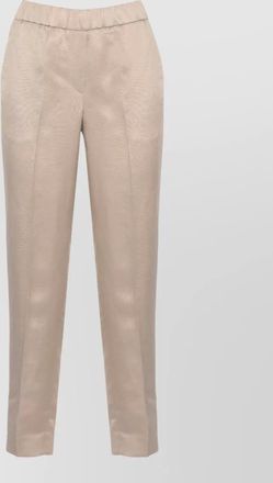 PESERICO pleated front straight leg trousers light points