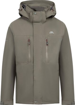 Trespass Mens Griminish Waterproof Jacket (Green Smoke) - Dark Grey - Size X-Small