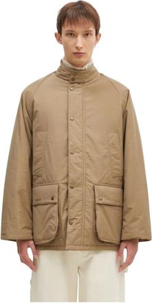 Baracuta Jas met drukknoopsluiting - Heren - Zomerjassen - Bruin - XL - Leer - Jassen
