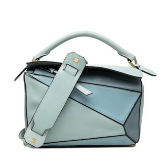 Loewe Pre-owned Loewe Small Tricolor Calfskin Puzzle Satchel Ladies RD1I54RDJHT8LQN6