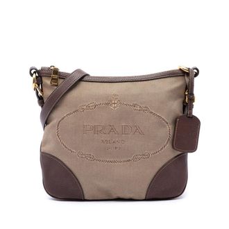 Prada Pre-owned Prada Canvas Canapa Logo Crossbody Unisex F24EG1FNJCA9T4JY