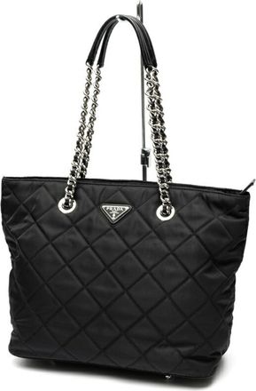 Prada Black Nylon Tote Bag (Pre-Owned)