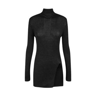 Cortana Tiva Turtleneck - Dames - Truien - Zwart - Maat: XS Katoen