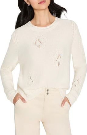 Nic+Zoe Paisley Dot Cotton Sweater in Classic Cream at Nordstrom, Size Xx-Large