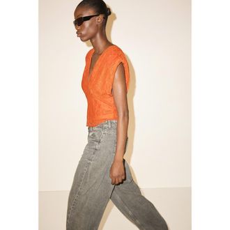 H&M Barrel High Waist Jeans in Denim Gray at Nordstrom, Size 20